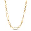 Thumbnail Image 0 of Italia D'Oro Round & Oval Link Necklace 14K Yellow Gold 24"