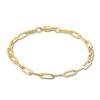 Thumbnail Image 0 of Italia D'Oro Paper Clip Chain Bracelet 14K Yellow Gold 7.5"