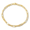 Thumbnail Image 1 of Italia D'Oro Paper Clip Chain Bracelet 14K Yellow Gold 7.5"