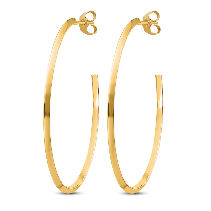 Main Image 2 of Oval Dangle Earrings 14K Yellow Gold