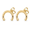 Thumbnail Image 2 of U Shape Tube Stud Earrings 14K Yellow Gold