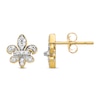 Thumbnail Image 1 of Fleur De Lys Stud Earrings 14K Yellow Gold