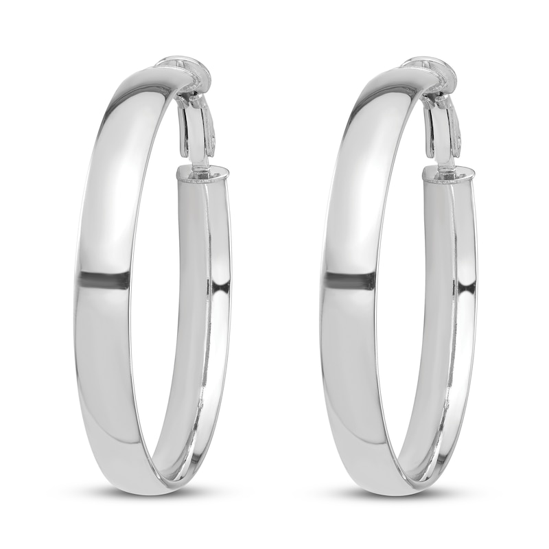 Main Image 2 of Hoop Earrings 14K White Gold