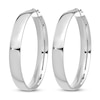 Thumbnail Image 2 of Wide Hoop Earrings 14K White Gold 40mm
