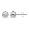 Thumbnail Image 1 of Diamond-Cut Ball Stud Earrings 14K White Gold