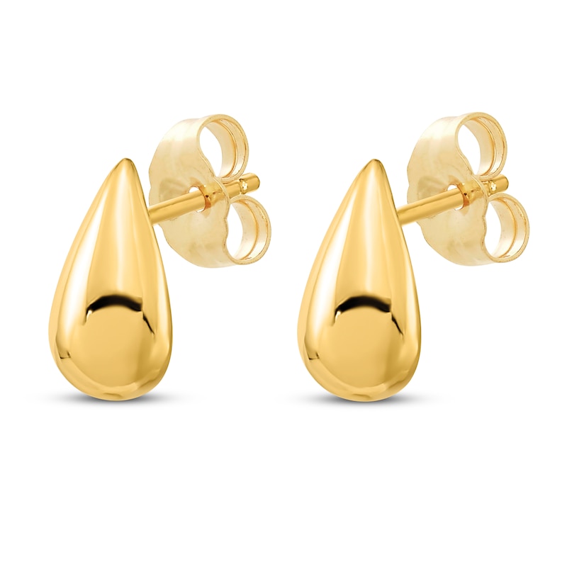 Main Image 2 of Teardrop Stud Earrings 14K Yellow Gold