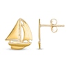 Thumbnail Image 1 of Sailboat Stud Earrings 14K Yellow Gold