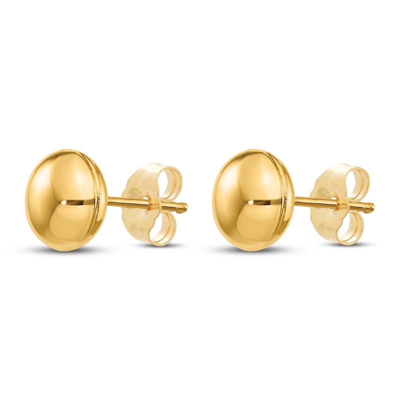 Main Image 2 of Button Stud Earrings 14K Yellow Gold