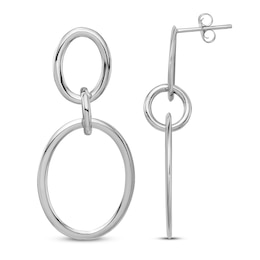 Drop Earrings 14K White Gold