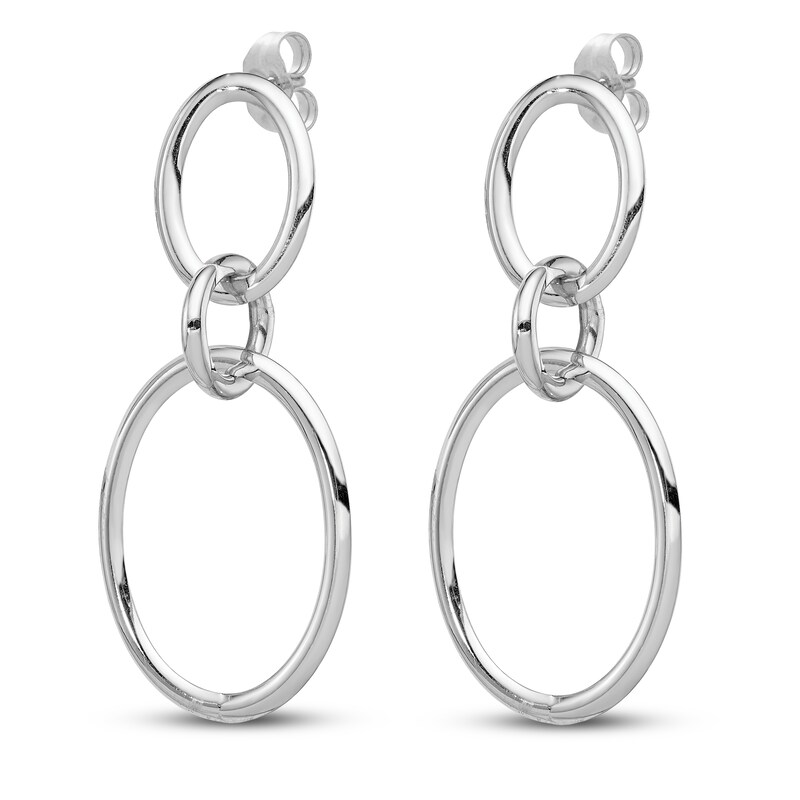 Main Image 2 of Drop Earrings 14K White Gold