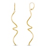 Thumbnail Image 1 of Twisted Dangle Earrings 14K Yellow Gold