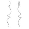 Thumbnail Image 2 of Twisted Dangle Earrings 14K White Gold