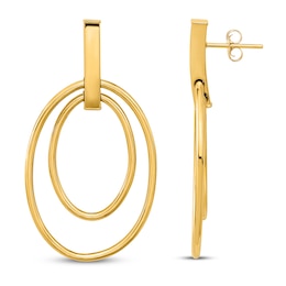 Polished Dangle Earrings 14K Yellow Gold