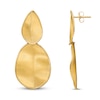 Thumbnail Image 1 of Textured Post Dangle Earrings 14K Yellow Gold