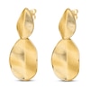 Thumbnail Image 2 of Textured Post Dangle Earrings 14K Yellow Gold
