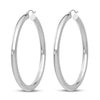 Thumbnail Image 2 of Lightweight Tube Hoop Earrings 14K White Gold