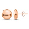 Thumbnail Image 1 of Button Stud Earrings 14K Rose Gold