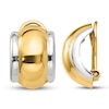 Thumbnail Image 1 of Omega Clip Hoop Earrings 14K Two-Tone Gold 16mm