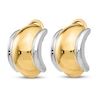 Thumbnail Image 2 of Omega Clip Hoop Earrings 14K Two-Tone Gold 16mm
