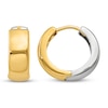 Thumbnail Image 0 of Hinged Huggie Hoop 14K Two-Tone Gold