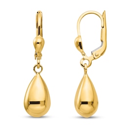 Fancy Dangle Earrings 14K Yellow Gold