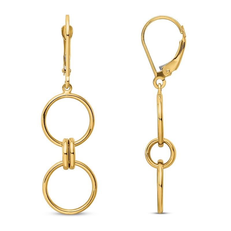 Main Image 1 of Dangle Earrings 14K Yellow Gold