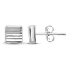 Thumbnail Image 1 of Square Stud Earrings 14K White Gold