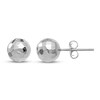 Thumbnail Image 1 of Faceted Ball Stud Earrings 14K White Gold