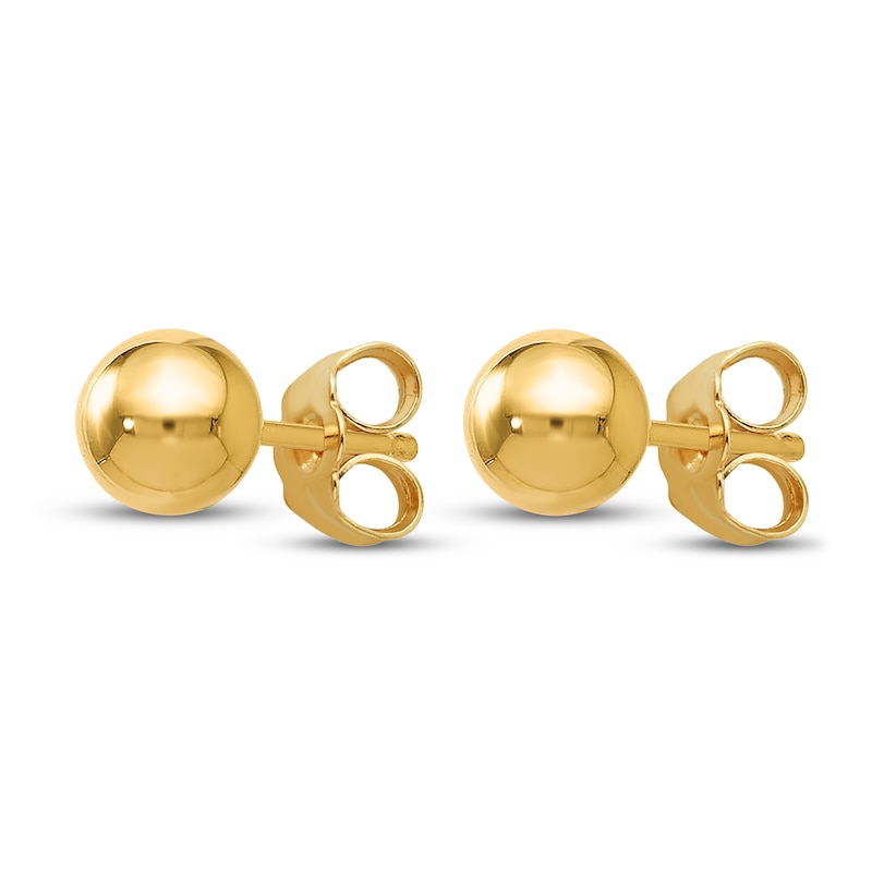 Main Image 2 of Ball Stud Earrings 14K Yellow Gold 4mm