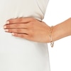 Thumbnail Image 1 of Italia D'Oro Hollow Paperclip Bracelet 14K Yellow Gold