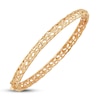 Thumbnail Image 2 of Italia D'Oro Pierced Bangle Bracelet 14K Yellow Gold