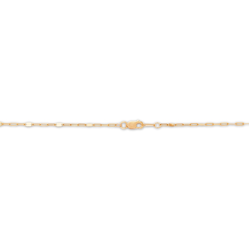 Main Image 3 of Italia D'Oro Mirror Chain Necklace 14K Yellow Gold 18"