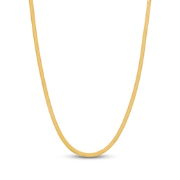 Italia D'Oro Solid Herringbone Necklace 14K Yellow Gold 2.9mm