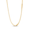 Thumbnail Image 2 of Italia D'Oro Solid Herringbone Necklace 14K Yellow Gold 2.9mm