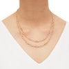 Thumbnail Image 2 of Italia D'Oro Link Chain Necklace 14K Yellow Gold 18&quot;