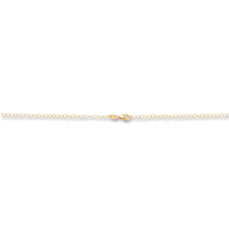 Main Image 3 of Italia D'Oro Link Chain Necklace 14K Yellow Gold 18&quot;