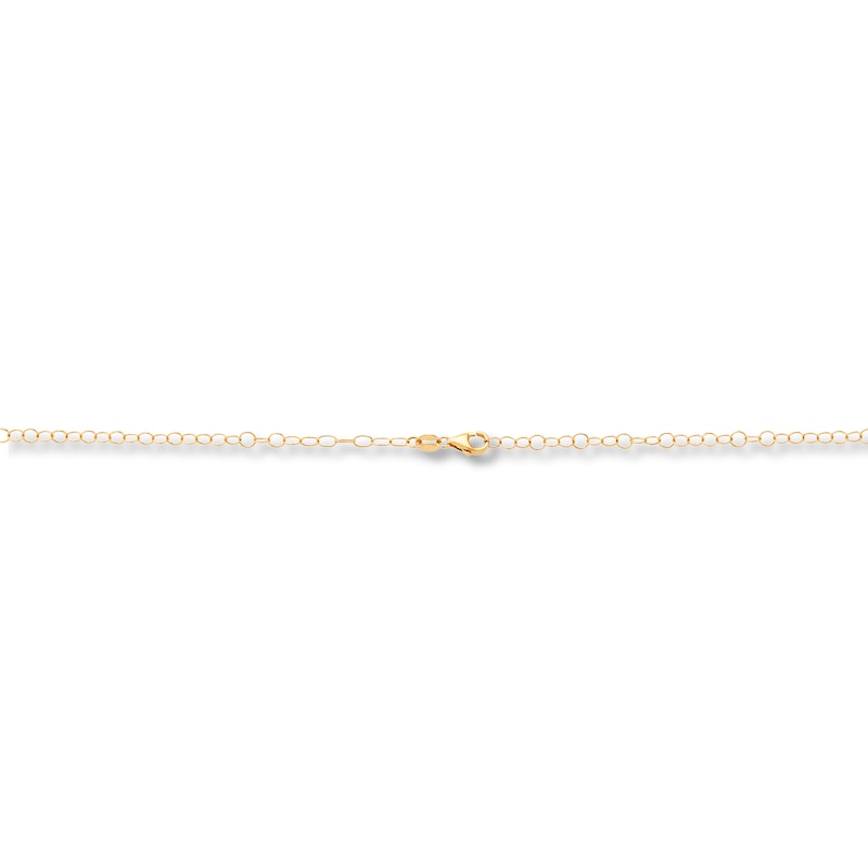 Italia D'Oro Link Chain Necklace 14K Yellow Gold 18"