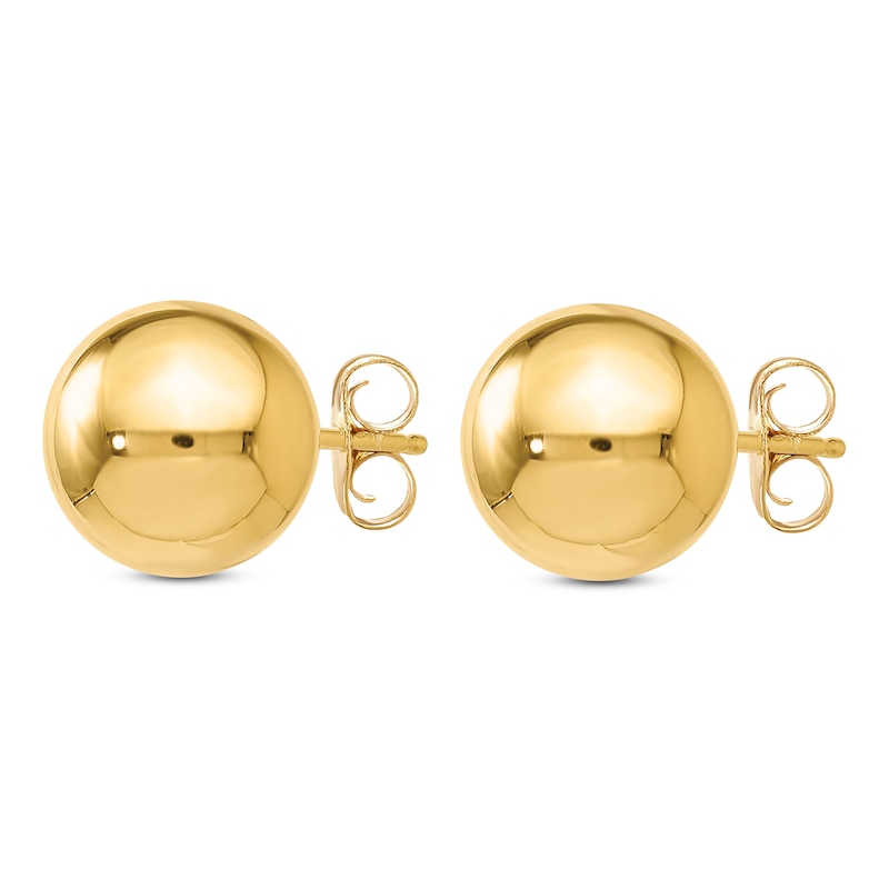 Main Image 2 of Ball Stud Earrings 14K Yellow Gold 8MM