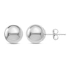 Thumbnail Image 1 of Ball Stud Earrings 14K White Gold 8MM