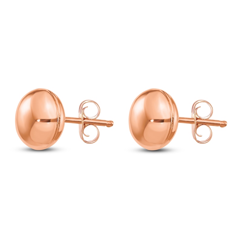 Button Stud Earrings 14K Rose Gold 8MM | Jared
