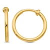 Thumbnail Image 1 of Clip-On Hoop Earrings 14K Yellow Gold