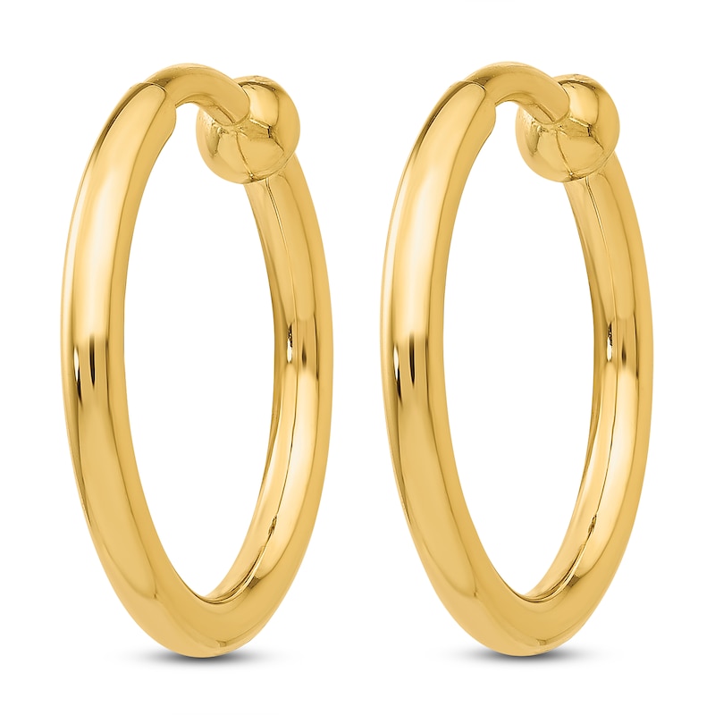 Clip-On Hoop Earrings 14K Yellow Gold | Jared