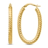 Thumbnail Image 1 of Polished Oval Hoop 14K Yellow Gold