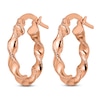 Thumbnail Image 2 of Twisted Hoop 14K Rose Gold