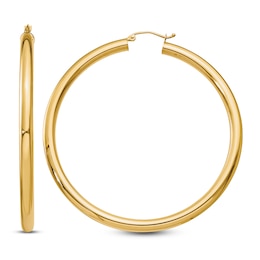 Hoop Earrings 14K Yellow Gold