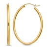 Thumbnail Image 1 of Polished Oval Hoop Earrings 14K Yellow Gold