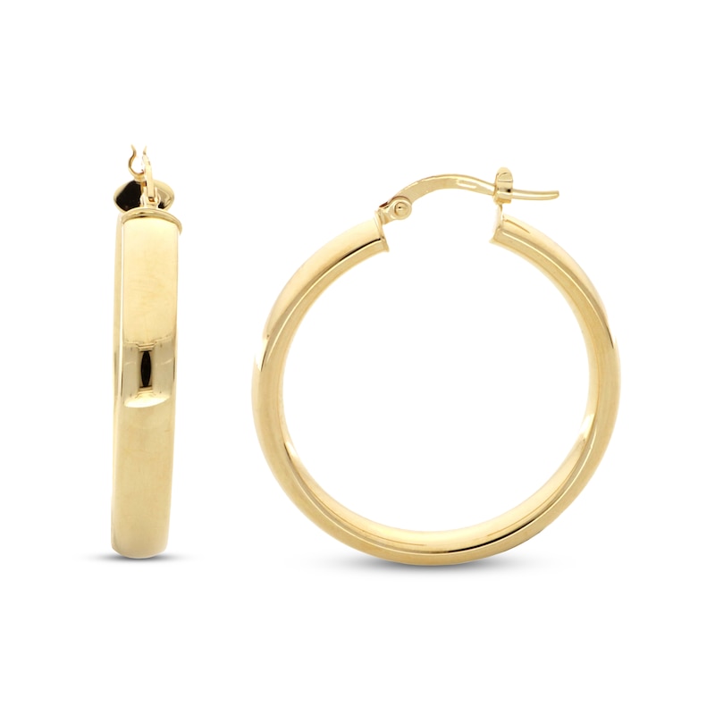 Hoop Earrings 14K Yellow Gold