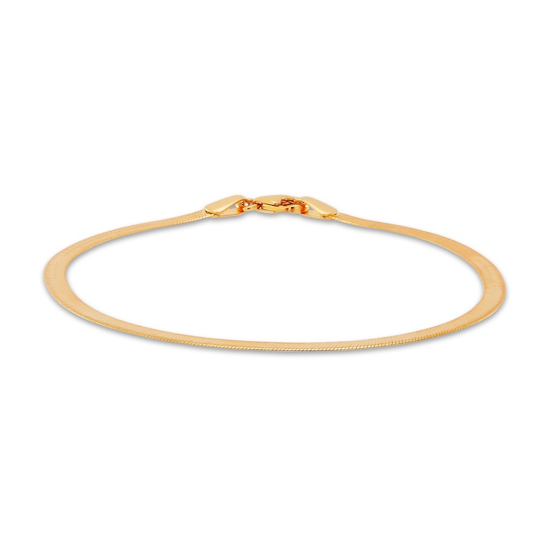 Italia D'Oro Herringbone Bracelet 14K Yellow Gold 7.25"