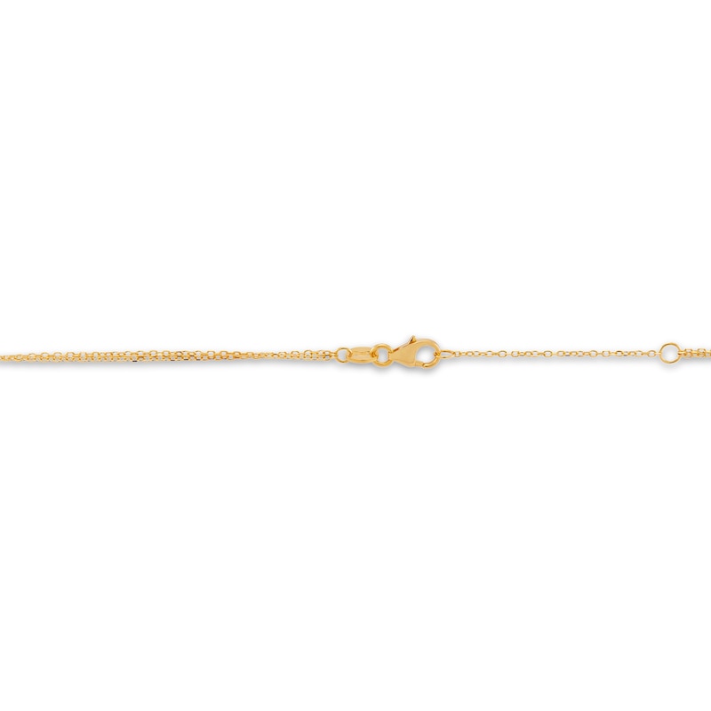 Italia D'Oro Double Paperclip Necklace 14K Yellow Gold 18"