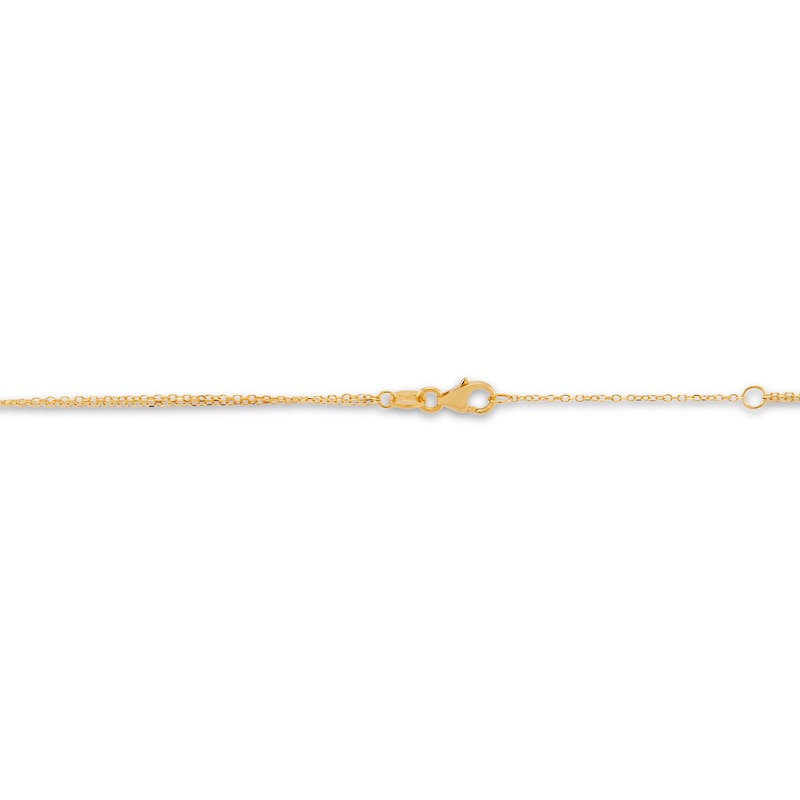 Main Image 3 of Italia D'Oro Double Paperclip Necklace 14K Yellow Gold 18"